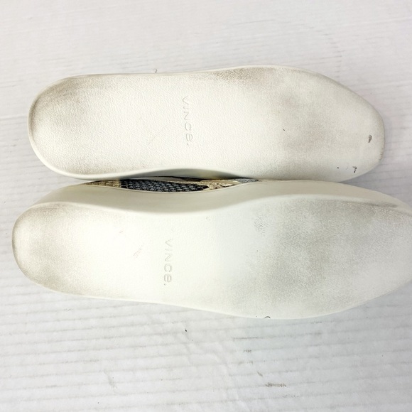 Vince Saxon Embossed Snakeskin Slip On Sneakers Size 8 - Picture 6 of 7